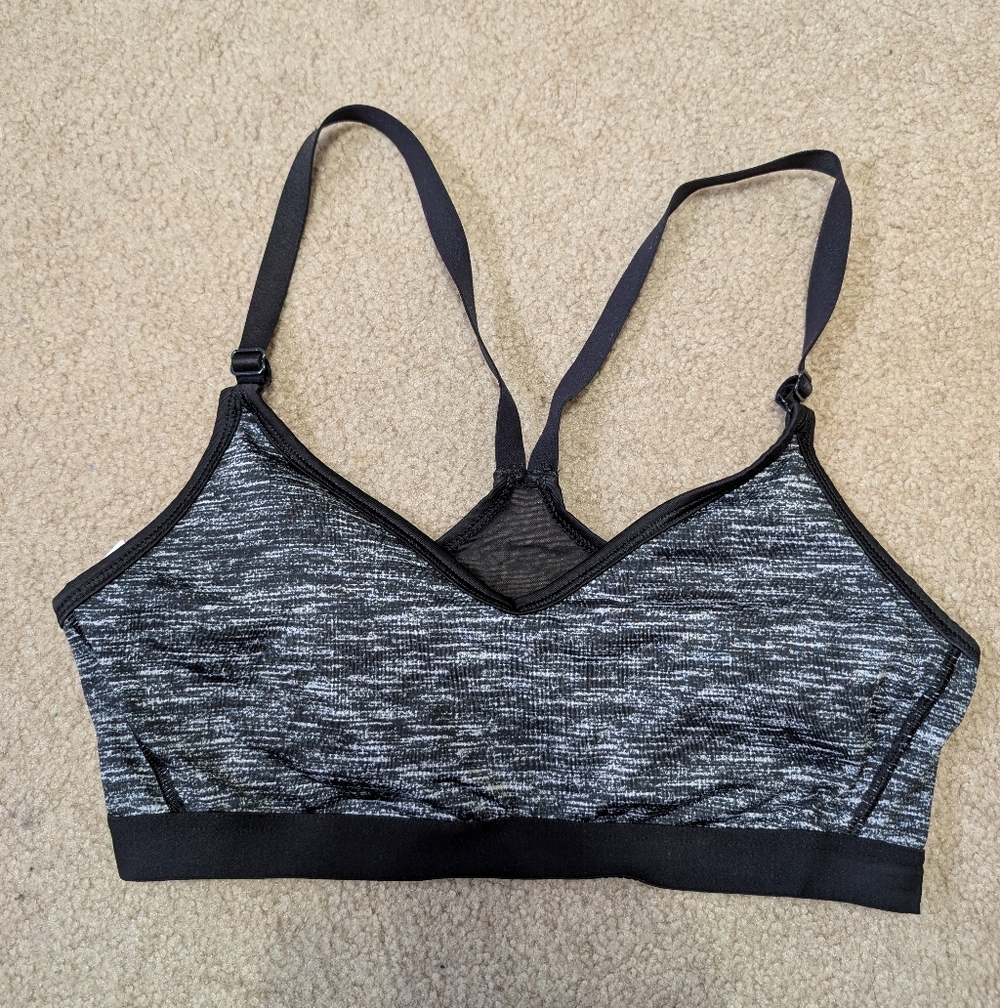 Victoria's Secret Black and Gray Sports Bra